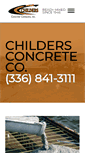 Mobile Screenshot of childersconcrete.com